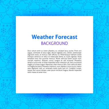 Weather Forecast Paper Template clipart