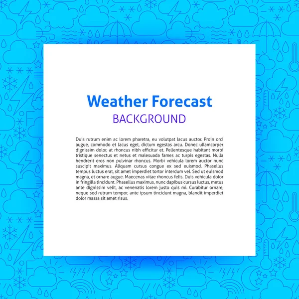 Modelo de papel de previsão meteorológica — Vetor de Stock