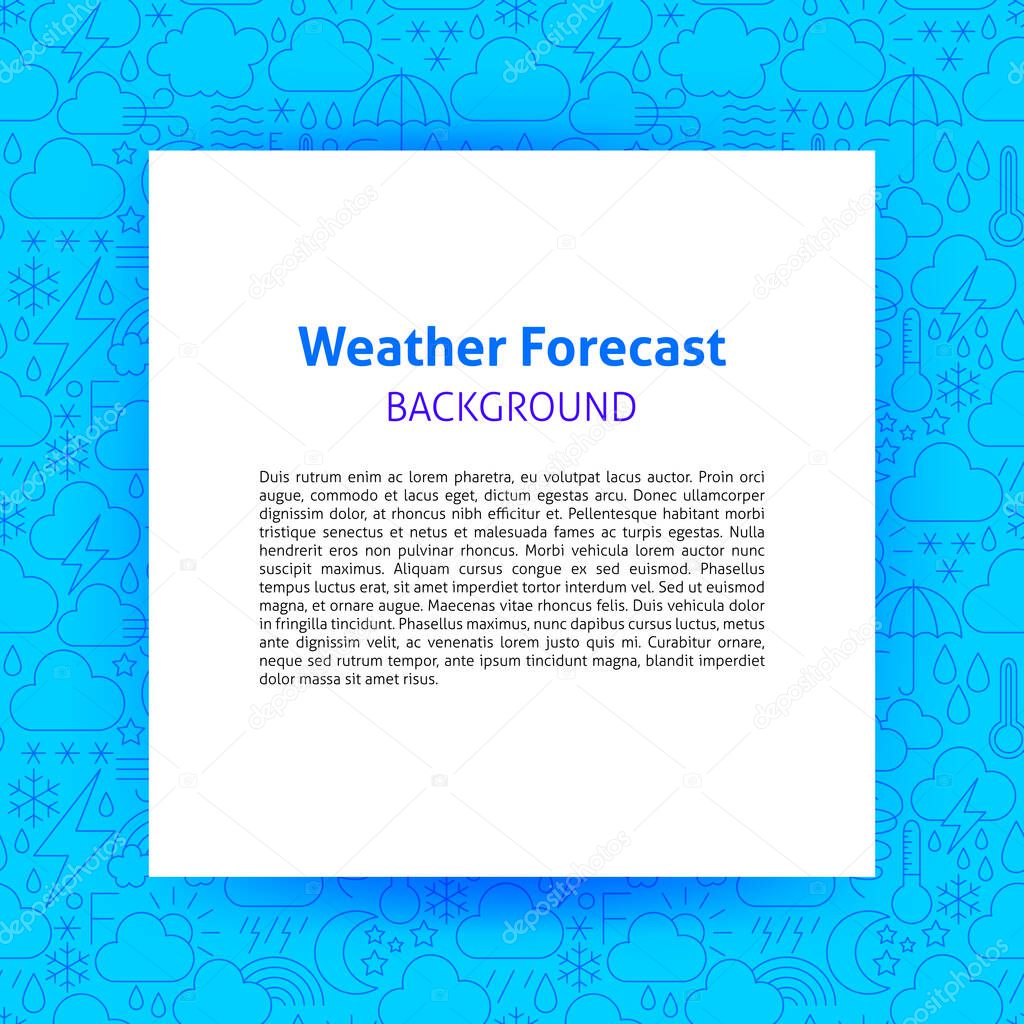 Weather Forecast Paper Template