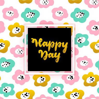 Mutlu Gün Harfleri Konsepti