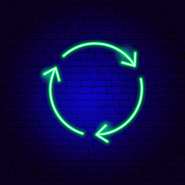 Three Arrow Circle Neon Sign