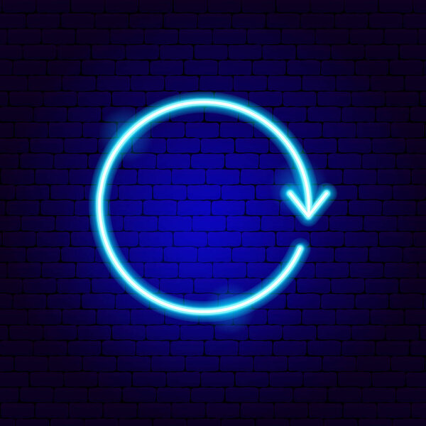 Arrow Circle Neon Sign