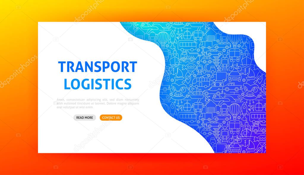 Transport Logistics Landing Page