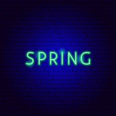 Spring Neon Text