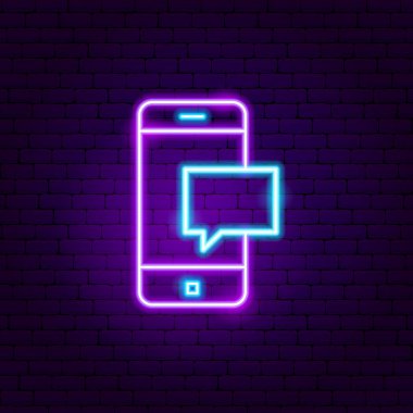 Mobile Message Neon Sign