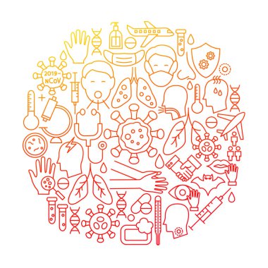 Virüs Hattı Simge Çemberi Tasarımı