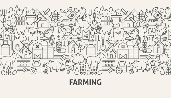 Концепція фермерства — стоковий вектор