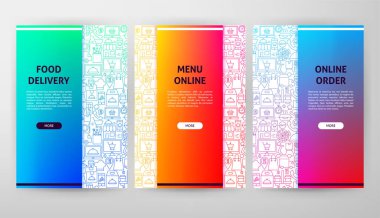 Çevrimiçi Gıda Broşürü Web Tasarımı