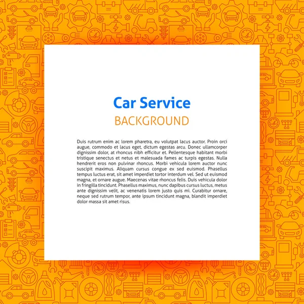 Car Service Paper Template — Stock Vector