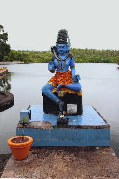 Estatua de Shiva. Lago Grand Bassin, Mauricio — Foto de Stock