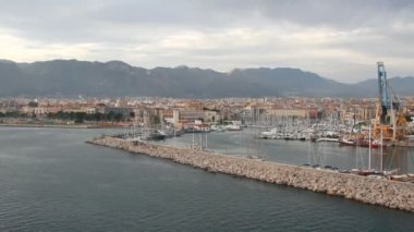 Deniz liman kenti. Palermo, İtalya