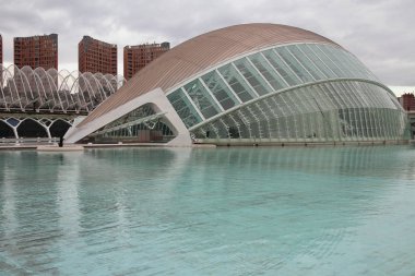 Bina, 'Sanat ve bilim kenti' L'Hemisferic. Valencia, İspanya