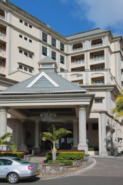 Otelin ana giriş. Port Louis, Mauritius 