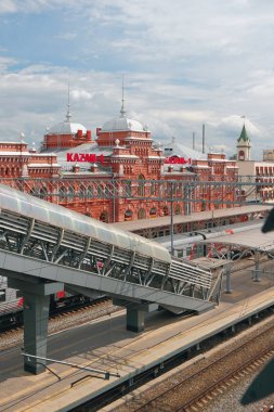 Tren istasyonu Kazan-1. Tataristan, Rusya Federasyonu
