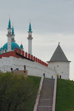 Anonim yuvarlak kulenin, Qol Şerif Camii. Kazan, Rusya Federasyonu