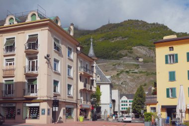 Manuar Caddesi (Manoir Sokağı). Martigny, Valais, İsviçre