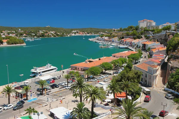 Körfez, dolgu ve şehir. Maon, Menorca, İspanya