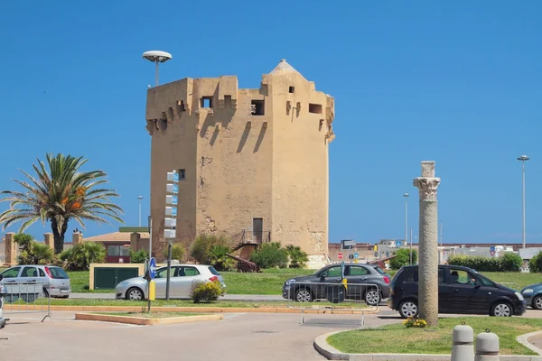 Ancient tower. Porto-Torres, Italy — Stock Photo, Image