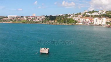 Deniz Körfezi ve karaya şehir. Fort-de-France, Martinique