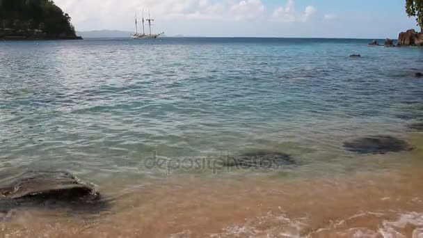 Zatoka Indian Bay Kingstown Saint Vincent Grenadyny — Wideo stockowe