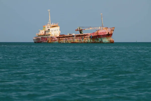 Waterlogged Vessel Sea Grenada — Stock Photo, Image