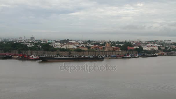 River Fortress City Santo Domingo Dominican Republic — Stock Video