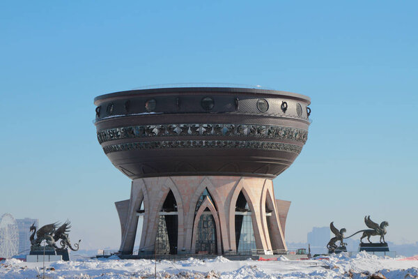 Центр семьи "Казань" зимой. Kazan, Russia
