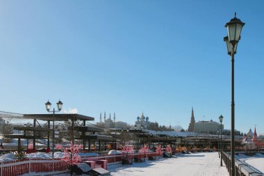 Dolgu ve Kremlin. Kazan, Rusya Federasyonu