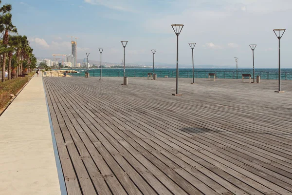 Walking Flooring City Embankment Limassol Cyprus — Stock Photo, Image