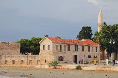 Ortaçağ Osmanlı kalesi. Larnaka, Kıbrıs