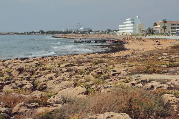 Costa Rocosa Complejo Mediterráneo Agia Napa Chipre —  Fotos de Stock