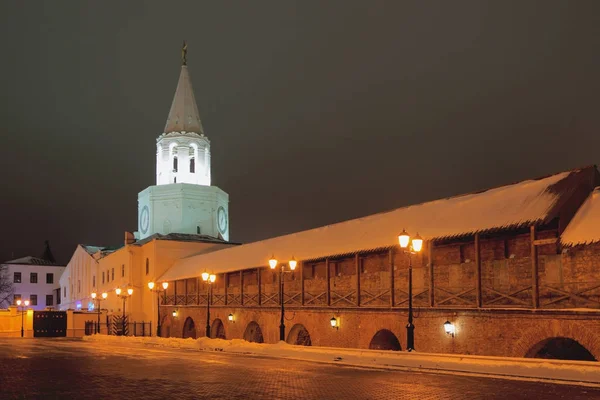 Tour Mur Ancienne Forteresse Kazan Russie — Photo