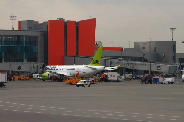 Sheremetyevo Moscow Russia Apr 2019 Air Terminal Passenger Plane Service — Stock Photo, Image