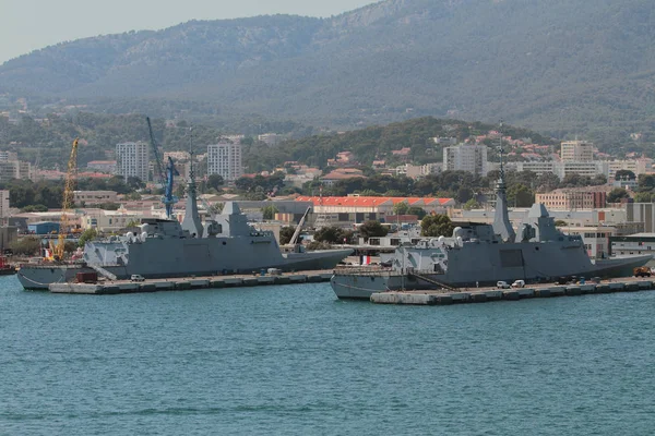 Submarine Frigates Port Parking Toulon France — Stock Photo, Image