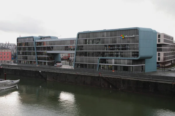 Colonia Germania 2020 Edificio Uffici Sull Argine Del Fiume — Foto Stock