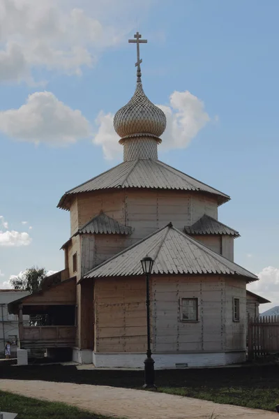 Treenighetskyrkan Sviazhsk Island Tatarstan Ryssland — Stockfoto