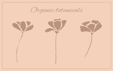 Logo tasarımı, dekor ve logolar için çiçekli pembe desen