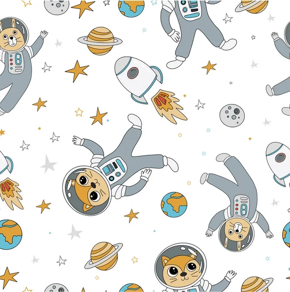 space seamless pattern
