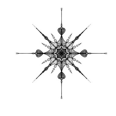 Mandala Vektör illüstrasyonu. Moda tarzı yoga, tatto