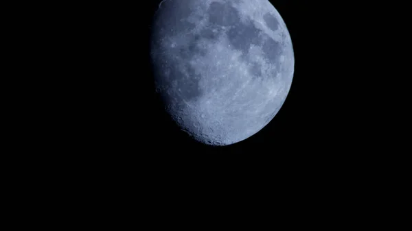 Noite Escura Com Lua Bonita Céu — Fotografia de Stock