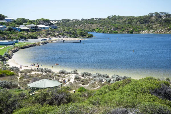 Moore river lagoon beach — Stock Photo, Image