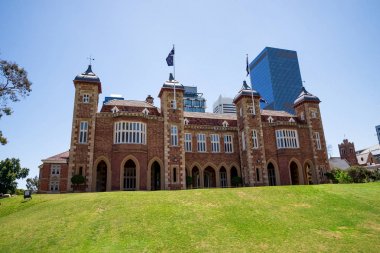 Perth, Batı Avustralya, Kasım 2016: Bir görünümü hükümet binası ile Perth merkezi iş bölgesi 