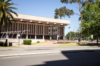 Perth, Batı Avustralya, Kasım 2016: Saint Georges Terrace, Perth konser salonu
