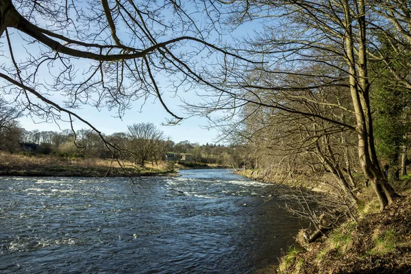 Una vista del río Don en Seaton park, Aberdeen, Escocia —  Fotos de Stock