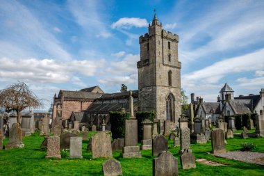Bir görünümü için Ortaçağ kilise, kutsal kaba Striling içinde