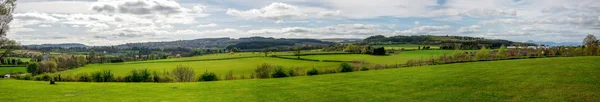 Paisaje panorama cerca de la Batalla de Bannockburn centro de visitantes —  Fotos de Stock