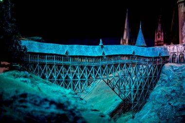 Londra, İngiltere, Nisan 2017: Warner Brothers Harry Potter Studio Tour adlı dev bir sarkaç