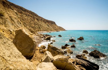 Pissouri Sahili görünümüne bay değil turist beach çok uzak, Kıbrıs