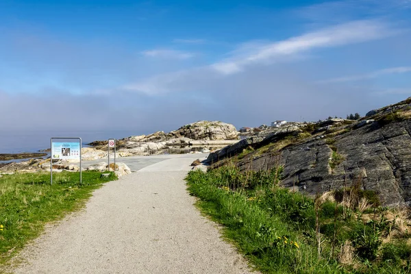 Доступ Общественному Природному Бассейну Myklebust Танангер Норвегия Май 2018 — стоковое фото