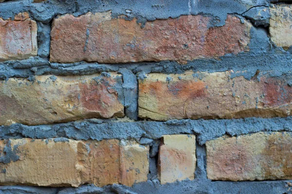 Eski bir tuğla duvarın arka plan detayı, DIY